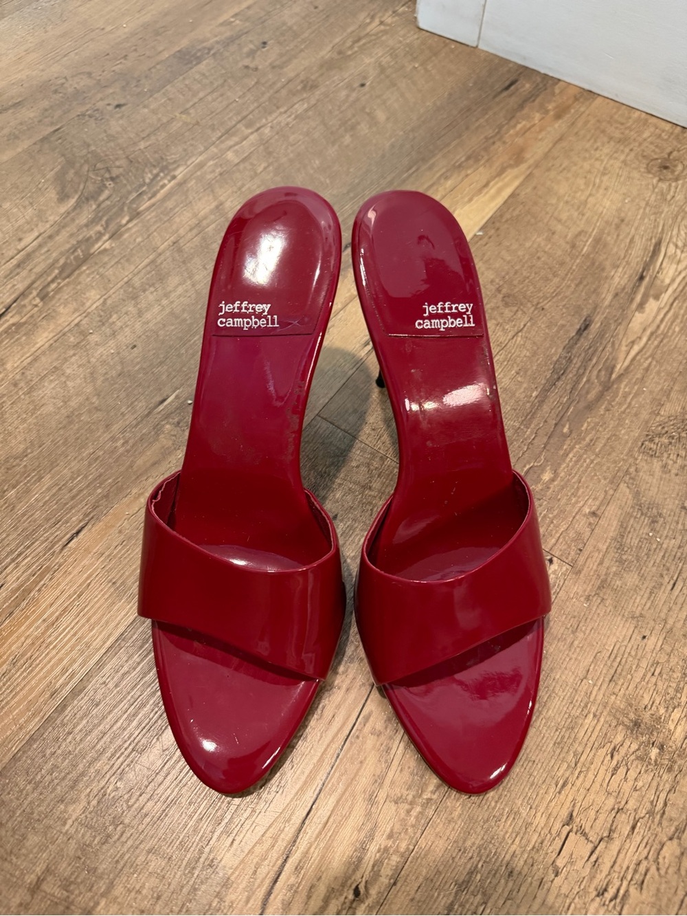 Jeffrey Campbell Women's Ce-Soire Stiletto Heels Cherry Red 9 - Picture 4 of 7
